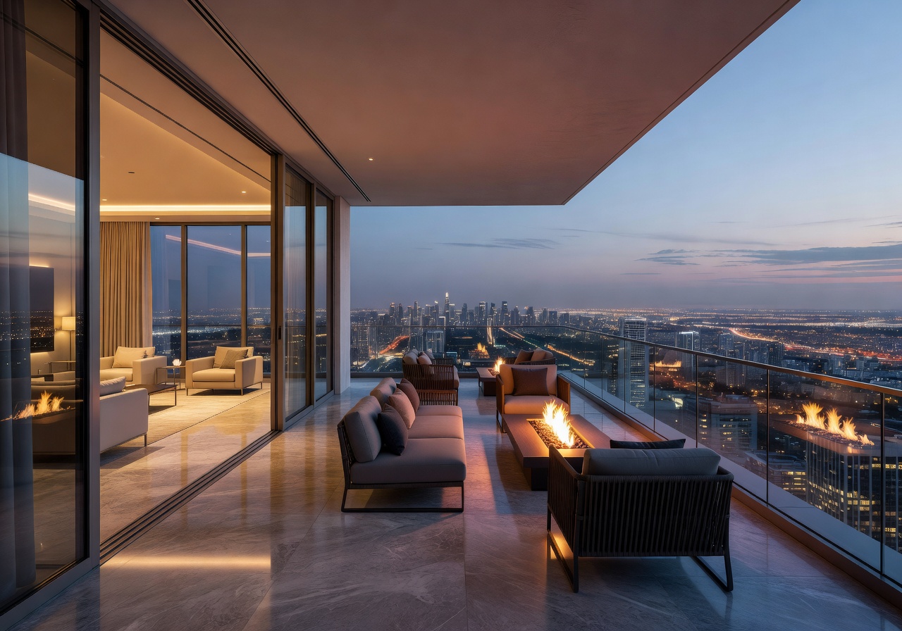 Sky Penthouse luxury suite with private terrace
